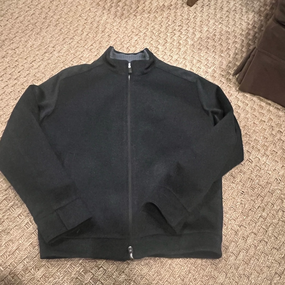 Peter Millar Gray Wool and Cashmere Short Jacket Size M